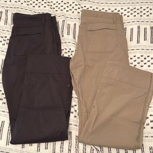 Two pair mens prana pants